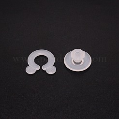 プラスチック綿キルト固定具  フラットラウンド  ホワイト  37x36x4mm&nbsp;FIND-WH0094-27