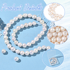 1 Strand Natural Nucleated Pearl Keshi Pearl Beads Strands&nbsp;PEAR-SC0001-40