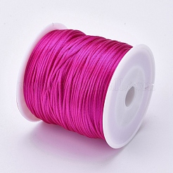 Round Nylon Satin Rattail Cord&nbsp;NWIR-WH0009-15A-03