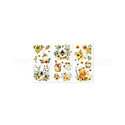 3 Sheets 3 Styles PVC Waterproof Decorative Stickers&nbsp;DIY-WH0404-111