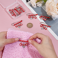 8Pcs Stainless Steel Brooches&nbsp;JEWB-ME00003