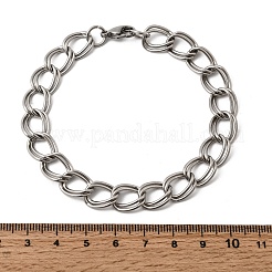 201 Stainless Steel Curb Chain Bracelets for Men&nbsp;STAS-T077-06P