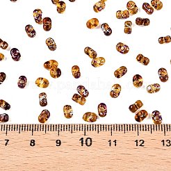 Picasso Spray Painted Glass Seed Beads&nbsp;SEED-T006-04-5