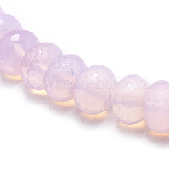 オパールビーズ連売り  多面カット  ロンデル  11.5x7~7.5mm  穴：1mm  約50個/連  15.16インチ（38.5cm）&nbsp;G-L557-12B