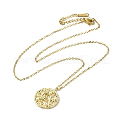 Brass Micro Pave Clear Cubic Zirconia Pendants Necklaces&nbsp;NJEW-K269-03A-G
