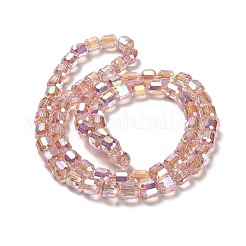 Electroplate Glass Beads Strands&nbsp;EGLA-D030-19O
