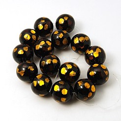 Handmade Silver Foil Glass Beads Strands&nbsp;FOIL-G023-20mm-M