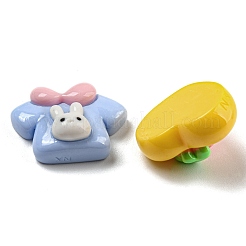 Rabbit Theme Opaque Resin Decoden Cabochons&nbsp;RESI-G099-03