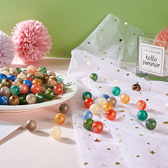 160Pcs 8 Colors Opaque Acrylic Beads&nbsp;SACR-PJ0001-03