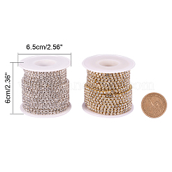 Brass Rhinestone Strass Chains&nbsp;CHC-BC0001-02