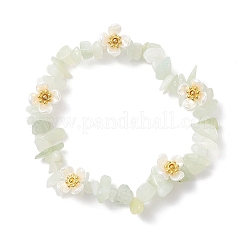 Natural New Jade Beaded Stretch Bracelets for Women&nbsp;BJEW-JB12315-02
