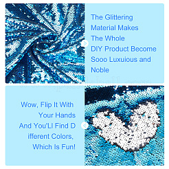 PVC Reversible Sequin Fabric&nbsp;DIY-WH0430-543C