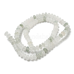 天然石翡翠ビーズ連売り  多面カット  ロンデル  6x4mm  穴：0.6mm  約99~103個/連  15.55''~15.75''（39.5~40センチメートル）&nbsp;G-Z046-A01-01