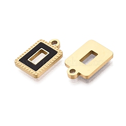 304 Stainless Steel Enamel Pendants&nbsp;STAS-Q111-13G-02