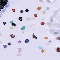 150G 15 Styles Natural & Synthetic Mixed Gemstone Chip Beads&nbsp;G-PA0001-95