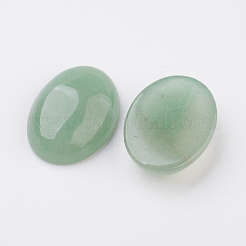 ナチュラルグリーンアベンチュリンフラットバックカボション  オーバル  35x25x8mm&nbsp;G-G741-25x35mm-14