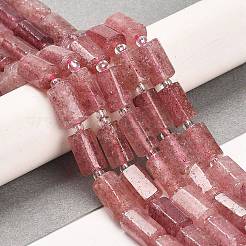 Natural Strawberry Quartz Beads Strands&nbsp;G-G068-A15-01