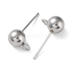 Non-Tarnish 304 Stainless Steel Stud Earring Findings&nbsp;LS-STAS-M323-01B-P