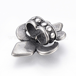 304 Stainless Steel Slide Charms/Slider Beads&nbsp;STAS-I091-28AS