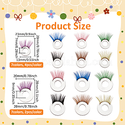 1 Bag Plastic Doll Eyelash Sets&nbsp;DIY-PH0035-91