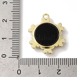 フラワーラックメッキ合金ペンダント  腹筋アクリルと  カドミウムフリー＆ニッケルフリー＆鉛フリー  ゴールドカラー  18.5x21.5x4mm  穴：1.6mm&nbsp;FIND-I039-023B-G
