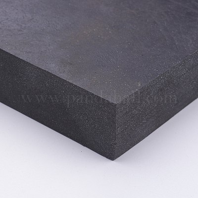 四角いゴムブロック  エラスティック  ブラック  10x10x2cm&nbsp;TOOL-WH0018-06-1
