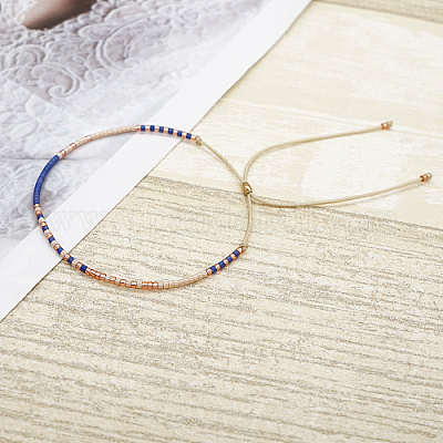 Glass Seed Braided Bead Bracelet&nbsp;CG0646-9-1