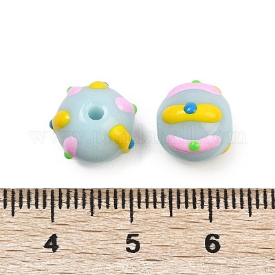 Baking Paint Glass Enamel Beads&nbsp;LAMP-R004-05B-1