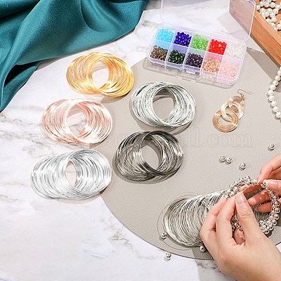 Memory Wire Color Wholesale 300 Circles 5 Colors Steel Memory Wire - Pandahall.com