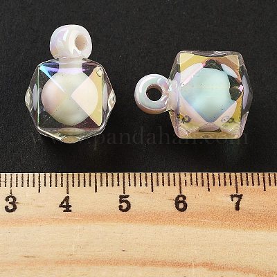 UV Plating Opaque Acrylic Pendants&nbsp;OACR-S142-03C-1