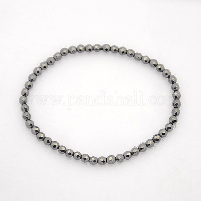 Non-Magnetic Hematite Stretch Bracelets&nbsp;BJEW-J101A-01-1