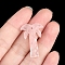 Natural Rose Quartz Pendants, Coconut Tree, 28x18~22mm