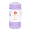 Cotton Macrame Cord, Round Macrame Rope for Wall Hangers, Boho Decorations, DIY Macrame Craft, Medium Purple, 3mm, 80g/roll