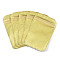 Translucent Plastic Resealable Packaging Bags, Rectangle, Gold, 13x8.5x0.03cm