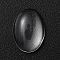Glass Cabochons, Oval, Clear, 14x10x4mm