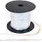 Sparkle PVC Sequins Ribbon, Sequins Trim, Clothing Accessorie, Clear AB, 6mm, 100yards/roll