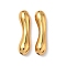 304 Stainless Steel Beads, Golden, 36x9x6.5mm, Hole: 2mm