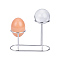 Alloy Crystal Ball Holders, Platinum, 16.1x6.05x12.05cm
