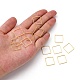 Square Brass Linking Rings&nbsp;EC03015mm-NFG-3
