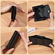 牛革財布  長方形  ブラック  20.3x9.8x0.9cm&nbsp;AJEW-WH20002-41B-6