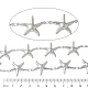 304 Stainless Steel Starfish Link Chains&nbsp;CHS-Z004-18P-3