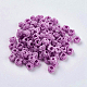 ポリエステルファブリックビーズ  ラウンド  フラミンゴ  6.5x4.5mm  穴：4mm&nbsp;WOVE-K001-A17-3