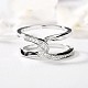 Brass Rhinestone Chunky Rings&nbsp;PW-WG7507A-01-1