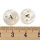淡水シェルボタン  フラットラウンド  文字a  12x2mm  穴：1.6mm&nbsp;BUTT-Z001-01A-3