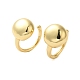 Round Brass Cuff Earrings&nbsp;EJEW-A113-02G-1