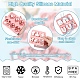 腹筋クッキーカッター  アーチ  ピンク  100x100mm&nbsp;BAKE-YW0001-004-3