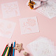 24 Sheets 24 Styles Plastic Drawing Stencil&nbsp;DIY-CW0001-13-5