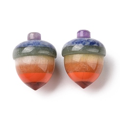 Chakra Gemstone Acorn Display Decorations&nbsp;G-G864-02