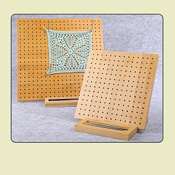 竹編みボード  かぎ針編みのバスケットベース  正方形  ペルー  20x20cm&nbsp;PW-WG433CC-01