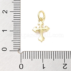 Rack Plating Brass Clear Cubic Zirconia Pendants&nbsp;KK-M293-17G